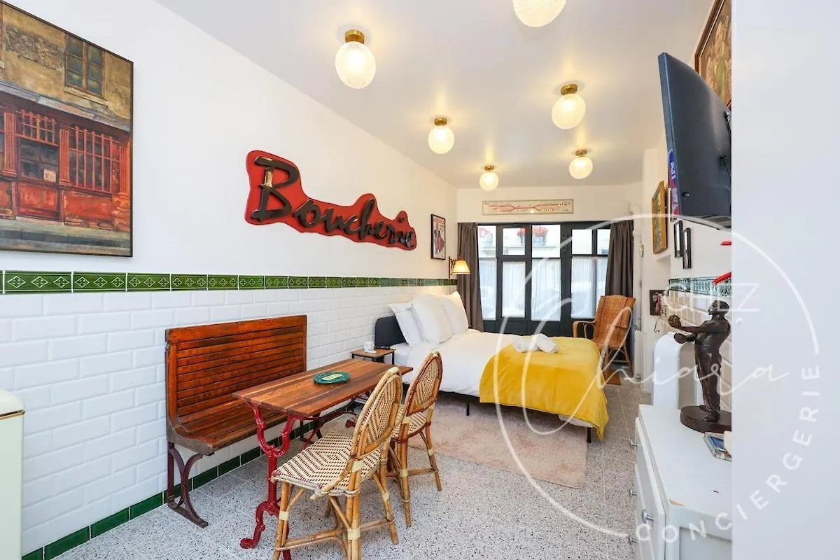 Paris Retro Bistro Escape Authentic & Cozy Lejlighed Frankrig